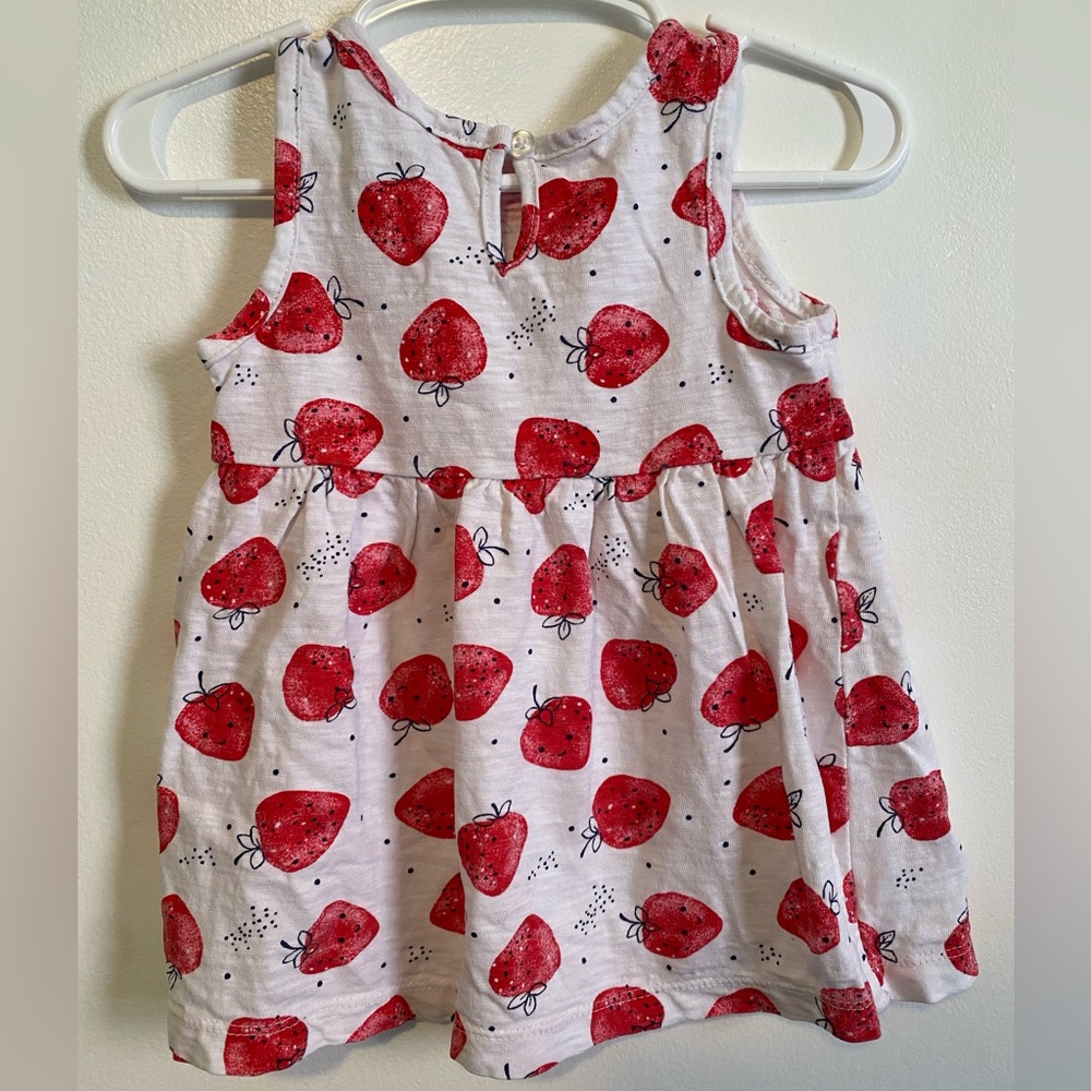 Little Me Strawberry Dress - Picture 4 of 5